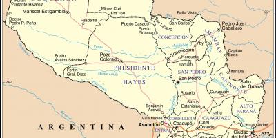 Mapa de cateura Paraguai 