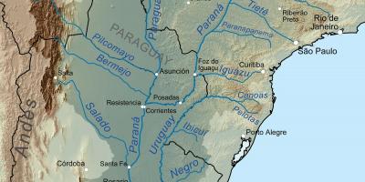 Mapa del riu Paraguai