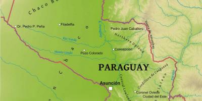 Mapa de Paraguai geografia
