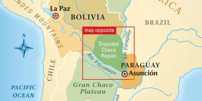 Mapa de rio Paraguai