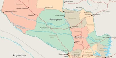 Paraguai assumpció mapa